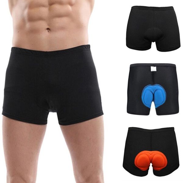 

gym clothing men thickened sponge cycling shorts comfortable underwear gel 3d padded bike short pants h7jp, White;black