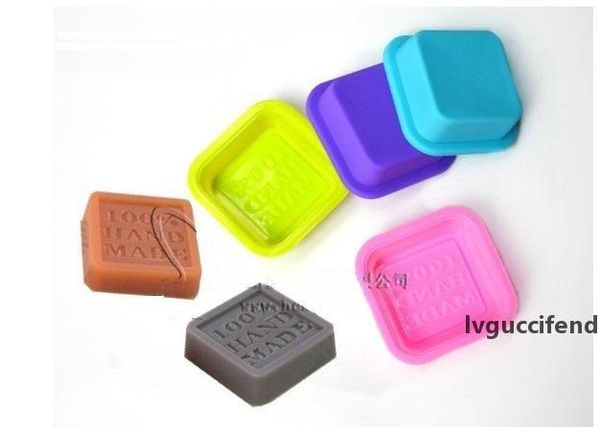 

delicate cute craft art square silicone oven handmade soap molds diy soap mold baking moulds random color