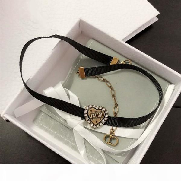 

e new black rope love diamond designer jewelry luxury woman wild fashion designer necklace, Silver