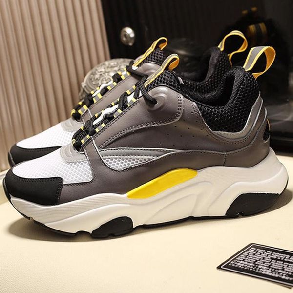 

mens luxury shoes b22 calfskin sneaker new arrival lightweight outdoor walking footwears fashion classic skateboarding casual shoes sneakers, Black