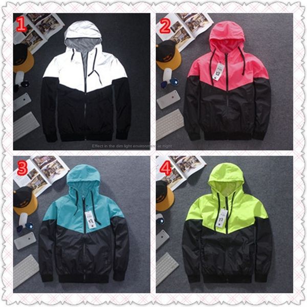 

новая весна и осень свежая светящейся ветровки пара носить одежду с длинными рукавами ветровка пальто солнцезащитного кремом пальто, Tan;black