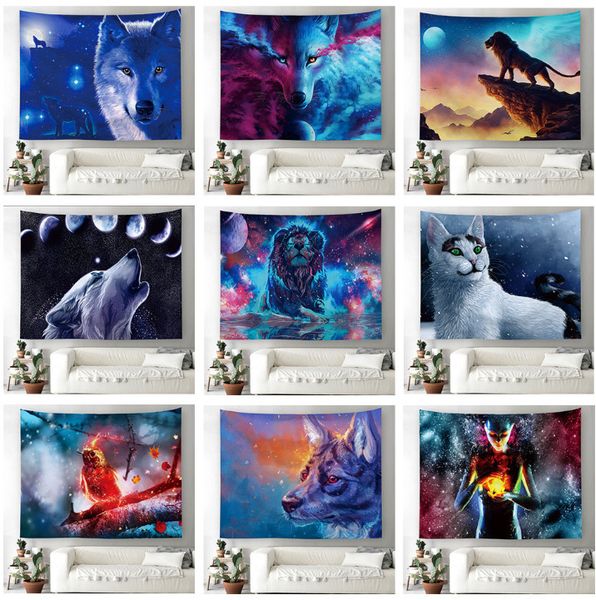 

последние модели 150x130cm текстильной масляной живописи животных серии гобеленов печатных дома стена висит настенную пляж полотенце крышка