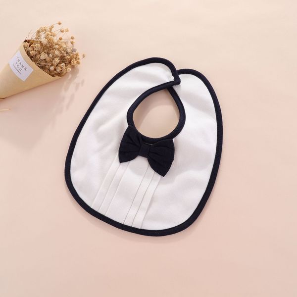 

baby 2019 new gentleman bow tie towel clothing clothing baby bib saliva towel cotton comfortable antifouling bib