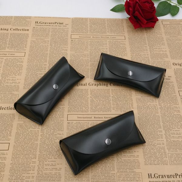 

parsonna sun dark buckle akl solid color optical box hard case caseglasses caseleather black glasses box, Blue