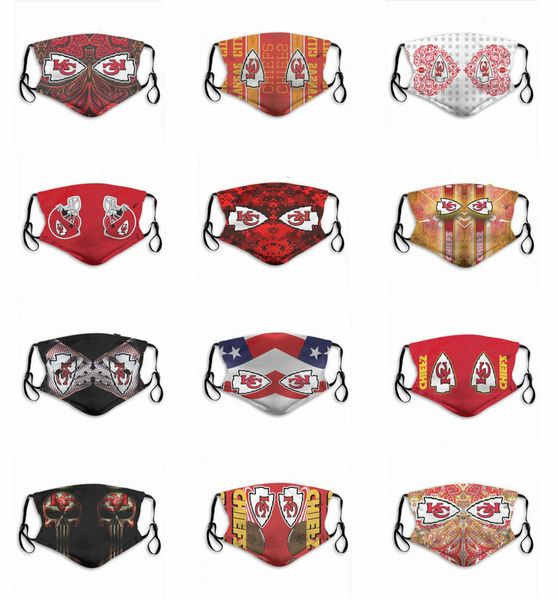 

2020 New Popular Luxury Designer 5 Layers Face Mask Fashion Ice Silk Brand Mask Kids Rugby Team Reusable Washable Cotton Black Masks