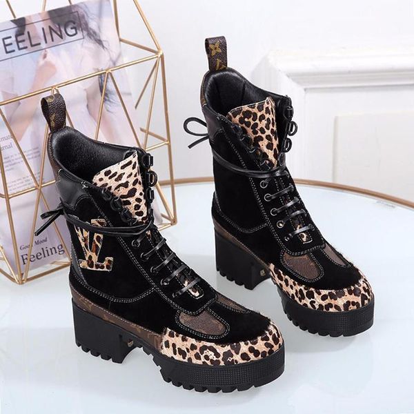 

women shoes ankle fashion boots winter warm leather big size laureate platform desert boot bottes femmes luxury design sale