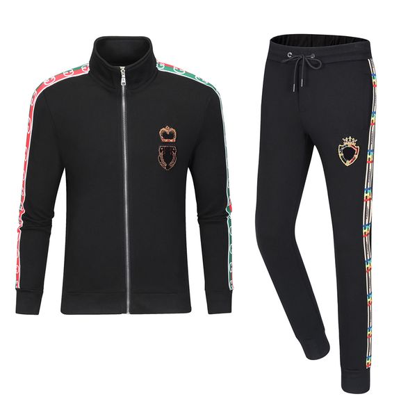

new fashion designer tracksuit spring and autumn casual brand neutral tracksuit track suit hoodie for men's wear, Gray