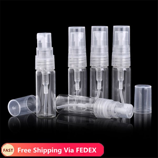 

2ml 3ml 5ml portable mini perfume bottle glass empty bottle cosmetics bottled toner spray bottle nebulizer