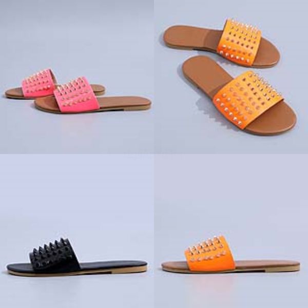 

women ig-eeled sandals dener soes good quality leater slides fasion outdoor slipper women dress soes size 35-40#975#587, Black