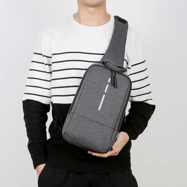 

mens sling bag+usb charging cable anti-theft chest pack crossbody messenger travel shoulder bags