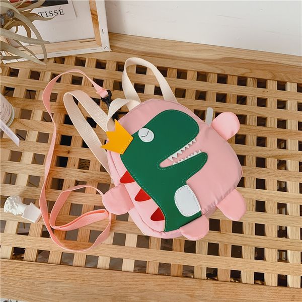 

d7pe4 cartoon children's schoolbag kindergarten 1-5 year old male and female baby cute korean dinosaur bag backpackbackpack travel back