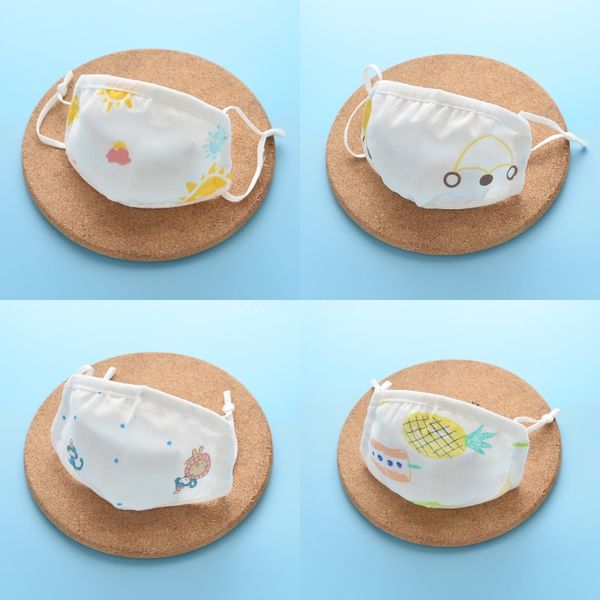 

cotton mask 15 styles cute cartoon face mask anti dust haze face muffle foldable mouth designer printed masks ooa8012 #725 #253, Black