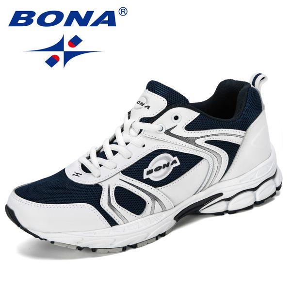 

bona 2020 new designers popular style trendy casual shoes men durable outsole trainer zapatillas deportivas hombre sneakers shoe, Black