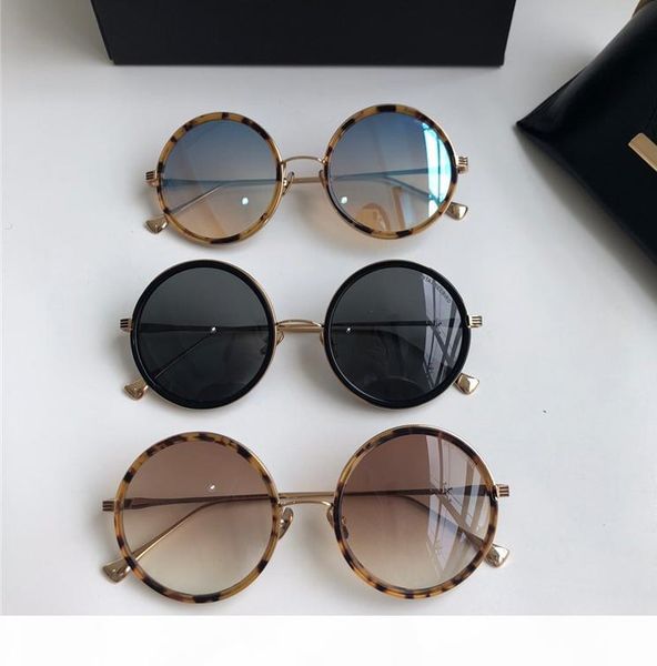 

women round ird sunglasses gold black grey lens gafas de sol luxury designer sunglasses glasses eyewear new with box, White;black