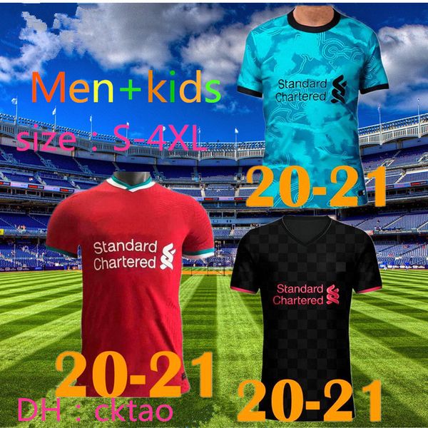 

s-4xl thai 2020 2021 home away 3rd soccer jerseys football jerseys 20 21 football shirt kit men, Black