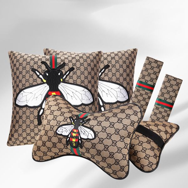 

the new creative car six-piece headrest seat belt shoulder cover car accessories are available in a variety of colors