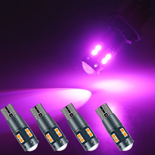 

автомобиль розовый 921 rv светодиодные лампы t10 w5w 194 сид camper свет замена canbus 10smd 3030 карта двери номерного знака резервного обр