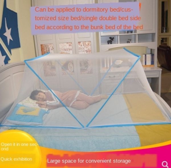 

clbsp installationside head bottomless folding mosquito net mother bed mosquito net upper and lower bed 1.5 meters 1.2 student dormitor