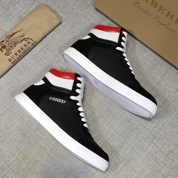 

luxury men 's vintage boots sports lightweight shoes high lace -up plus size casual men shoes chaussures pour hommes, Black
