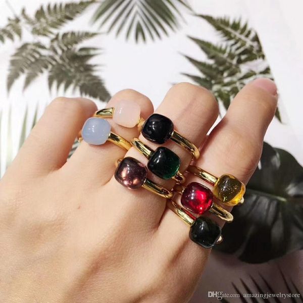 

brass material paris design ring with zircon crystal decorate charm 18k gold ring for women and girl friend jewelry gift ps6419, Silver