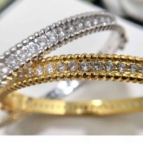 

e 2020 vab3 fine fashion accessories v letter bracelet for women gift have diffferent styles choose set full white zircon, Black