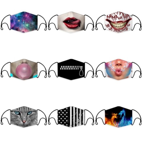 

in stock anti dust face mouth er washable reusable ice silk cotton masks breathable mouth masks for men and women#382
