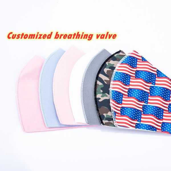 

designer ice silk face masks camo american flag designer mask reusable washable protective dustproof earloop cloth masks fy0032