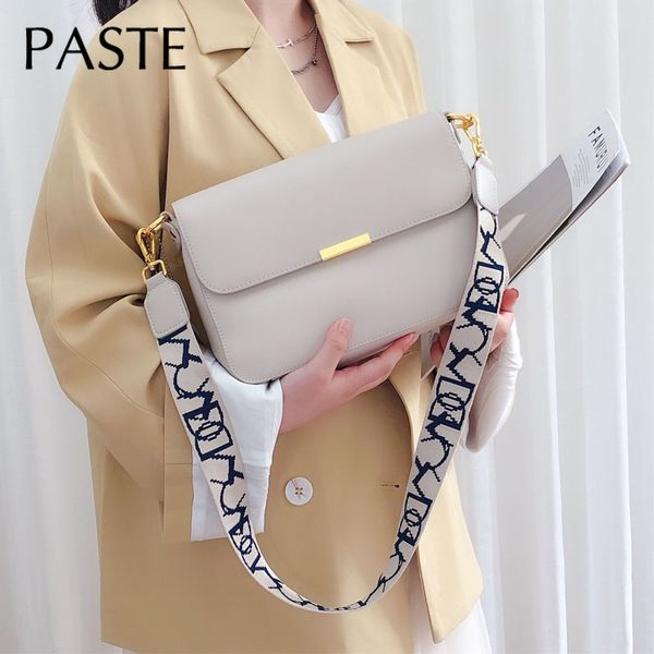 

summer natural cowhide leather women messenger bag all-match shoulder bags girls brief flap crossbody bags 2 straps