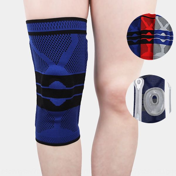 

z4wol sports protective equipment silicone spring nylon pads outdoor protectionsilicone protectionfitness basketball knee pads knee support, Black;gray