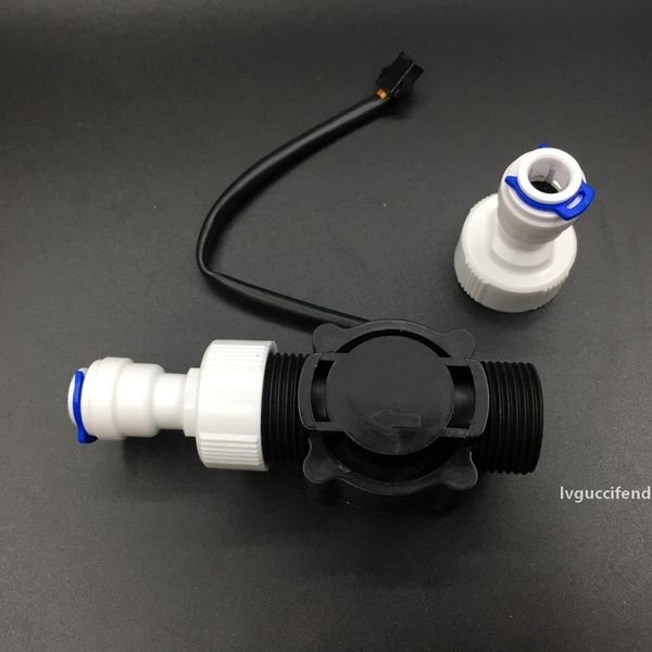 

fs300a 2 pcs quick fit push connector g3/4 dn20 plastic flow hall sensor meter measurement