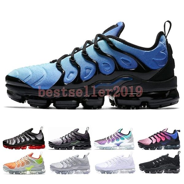 

new chaussures tn plus grape volt hyper violet blue reverse sunset mens running shoes triple white black red shark tooth zapatos