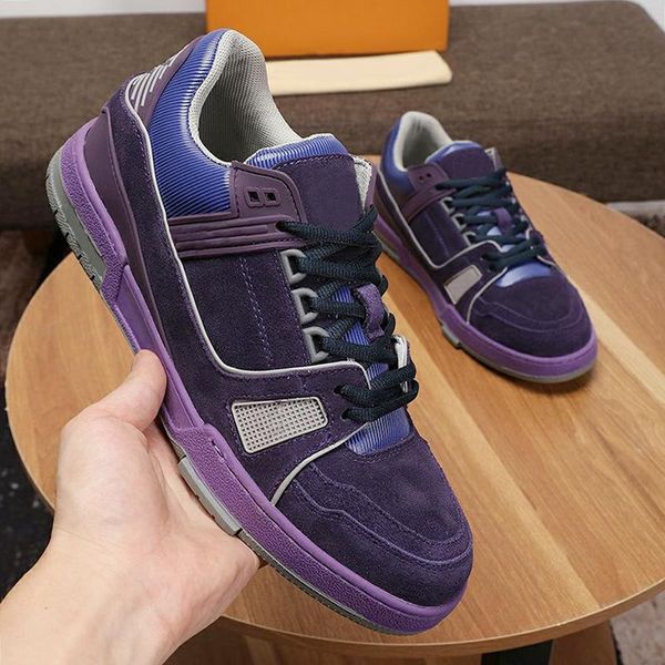 

sports trainer sneaker men 's shoes lightweight luxury plus size footwears lace -up design low men shoes manner schuh, Black