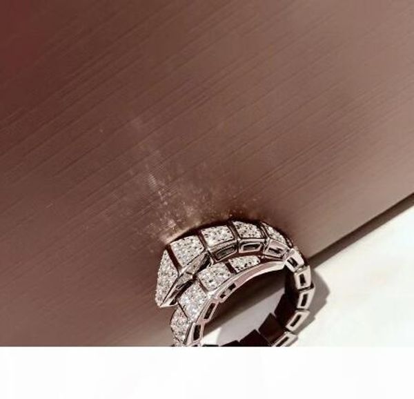 

women ring jewelry 925 sterling silver diamond shaped gemstone opening snake ring woman engagement ring