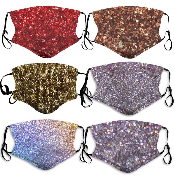 

20pcs designer face mask sequins sunscreen fashion face masks with diamond red masks trendy rhinestone facemask