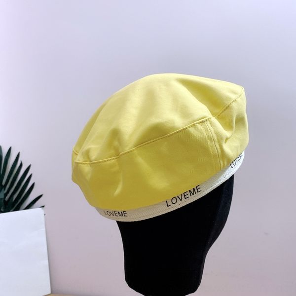 

2020 simple beret children's summer leisure painter painter beret octagonal octagonal hat loveme letter fashion hat fashion, Blue;gray