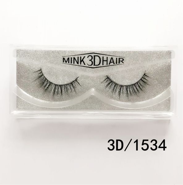 

one-pair package 3d false eyelashes mink hair eyelashes
