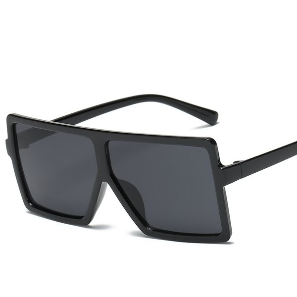 

big frame womens sunglasses female black square face small hip-hop wild trend spectacles, White;black