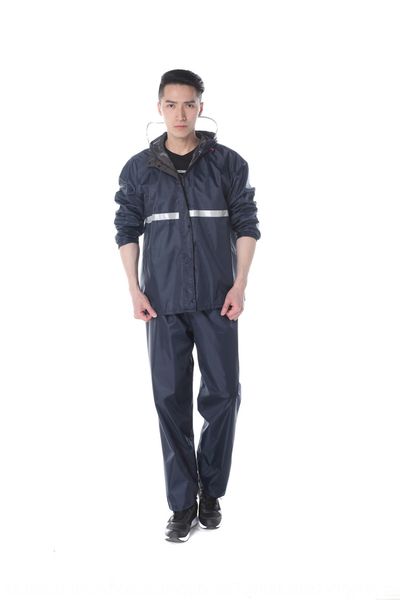 

утолщенные мотоцикл мотоцикл и плащ костюм раскол моды для взрослых мужчин и женщин раскол верхом плащ костюм, Black