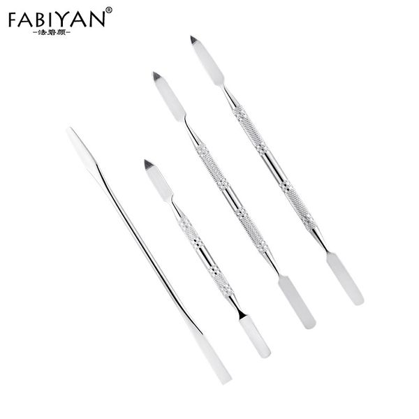 

nail art kits stainless steel cosmetic makeup palette spatula spoon stick rod cream foundation blender mixing tool accessories beauty