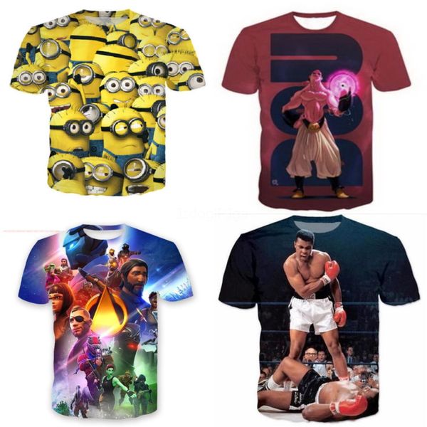 

nagri tide card men t sirt smile eart ip op streetwear print sort casual sports youtful vitality o-neck#646, White;black