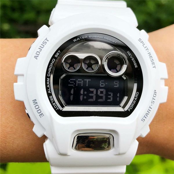 

selling boys girls sport watches led digital military new fashion automatic wristwatches outdoor waterproof shock original watches, Slivery;brown