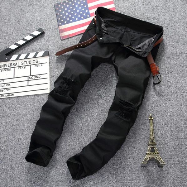 

men's fashion jeans trousers casual hip hop over size skateboard hipsters, Blue