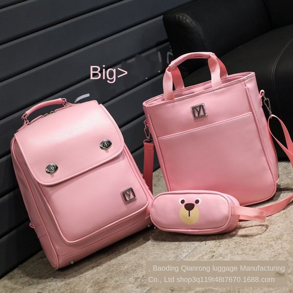 

spe8v korean style schoolbag for primary school students for male and female children 1-3 bag backpack backpack grade burden reduction ultra