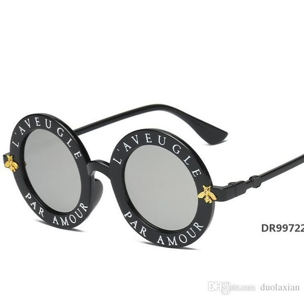 

2019 new designer luxury womens sunglasses women sun glasses round sunglasses gafas de sol mujer lunettedr99722, White;black