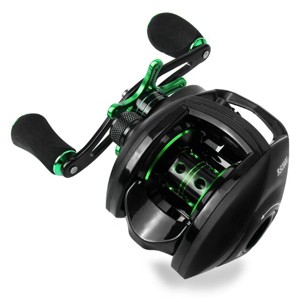 

linnhue bs2000 рыболовная катушка мультипликаторы reel 8,1: 1 8,1: 1 high speed ​​8kg max drag left right hand casting reel