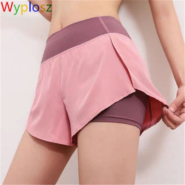 

wyplosz yoga fitness shorts women's summer pants night running reflective anti light sports casual quick dry running shorts, White;red