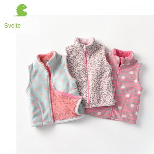 

bx0266 waistcoat new children and girls velvet warm vest vest thickened comfortable warm polar fleece waistcoat, Camo