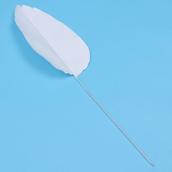 

artificial banana leaf lifelike canna leaves plant leaf plant adornment diy craft for hawaiian parties wedding (white