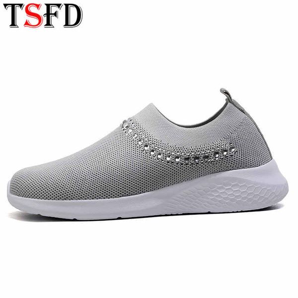 

light sneakers women slip-on flats trendy summer women's shoes big size womans shoes chunky female sock footwear mesh walking f4, Black
