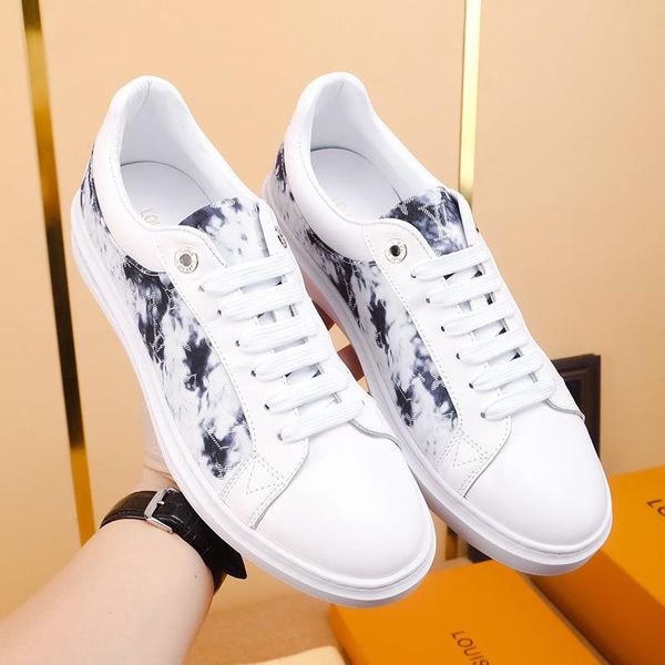 

2021-2020o luxury design mens low -canvas fashion printed sports shoes all -match breathable mens casual shoes mens banquet shoes size, Black